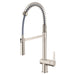 Ruvati Seneca Single Handle Pull Down Modern Kitchen Faucet with Pre-Rinse Sprayer in Stainless Steel - RVF1243BN - View 2
