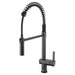 Ruvati Seneca Single Handle Pull Down Spiral Spring Kitchen Faucet with Sprayer in Matte Black - RVF1243MB - View 2