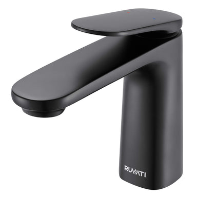 Ruvati Este Single Hole Modern Transitional Bathroom Vanity Faucet in Matte Black  - RVF5135MB - View 2