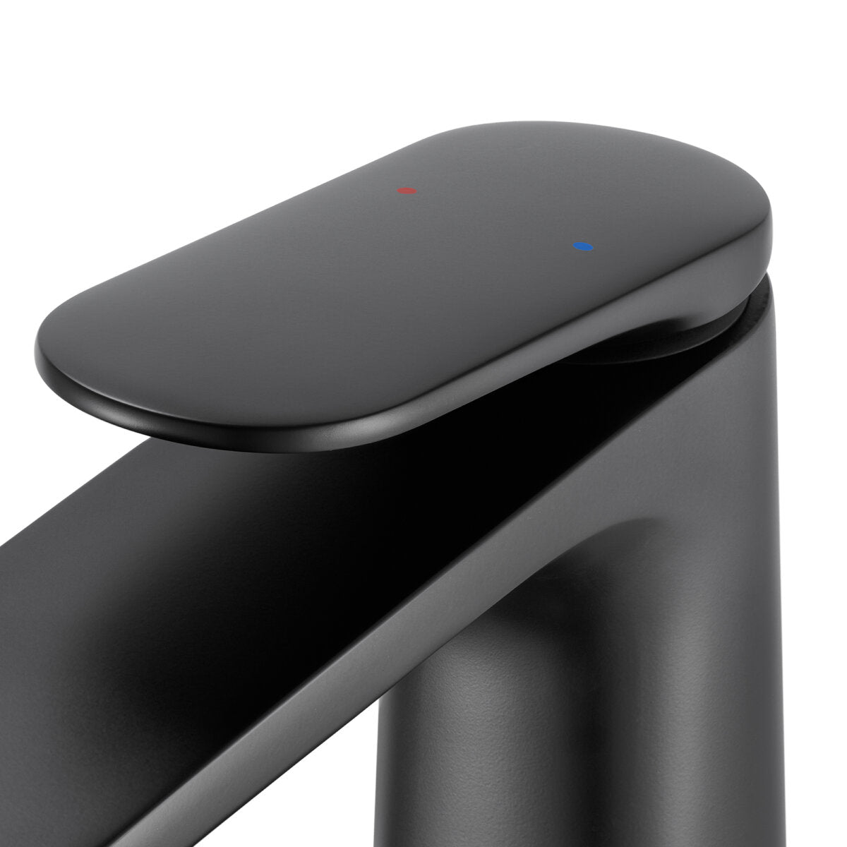 Ruvati Este Single Hole Modern Transitional Bathroom Vanity Faucet in Matte Black  - RVF5135MB