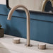 Ruvati Athena Two Handle Stone Marble Inlay Fluted Widespread Bathroom Faucet in Brushed Nickel Stainless - RVF5232BN