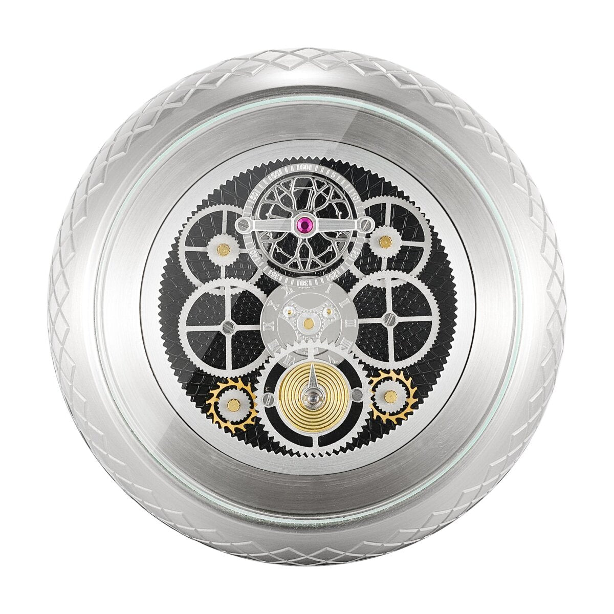 Ruvati Chrono Two Handle Watch Face Luxury Knob Widespread Bathroom Faucet in Brushed Nickel Stainless - RVF5234BN