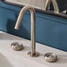 Ruvati Chrono Two Handle Watch Face Luxury Knob Widespread Bathroom Faucet in Brushed Nickel Stainless - RVF5234BN