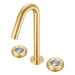 Ruvati Chrono Two Handle Watch Mechanism Luxury Widespread Bathroom Faucet in Brushed Gold- RVF5234SG - View 2