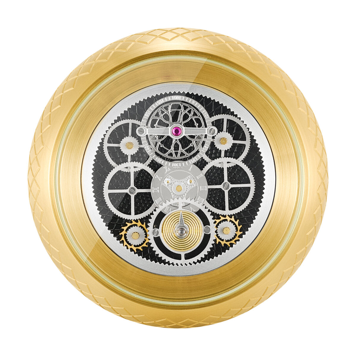 Ruvati Chrono Two Handle Watch Mechanism Luxury Widespread Bathroom Faucet in Brushed Gold- RVF5234SG