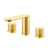 Ruvati Fabio Two Handle Widespread Textured Luxury Knob Bathroom Faucet in Brushed Gold - RVF5235SG - View 2