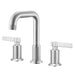 Ruvati Barolo Two Handle Widespread Art Deco Transitional Bathroom Faucet in Brushed Nickel Stainless - RVF5236BN - View 2