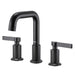 Ruvati Barolo Two Handle Widespread Art Deco Modern Luxury Bathroom Faucet in Matte Black- RVF5236MB - View 2