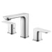 Ruvati Lanai Two Handle Widespread Modern Rectangular Square Bathroom Faucet in Brushed Nickel Stainless - RVF5237BN - View 2