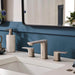 Ruvati Lanai Two Handle Widespread Modern Rectangular Square Bathroom Faucet in Brushed Nickel Stainless - RVF5237BN