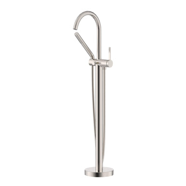 Ruvati Lucia Single Handle Tall Floor Mounted Freestanding Tub Filler Faucet in Brushed Nickel Stainless - RVF5338BN - View 2