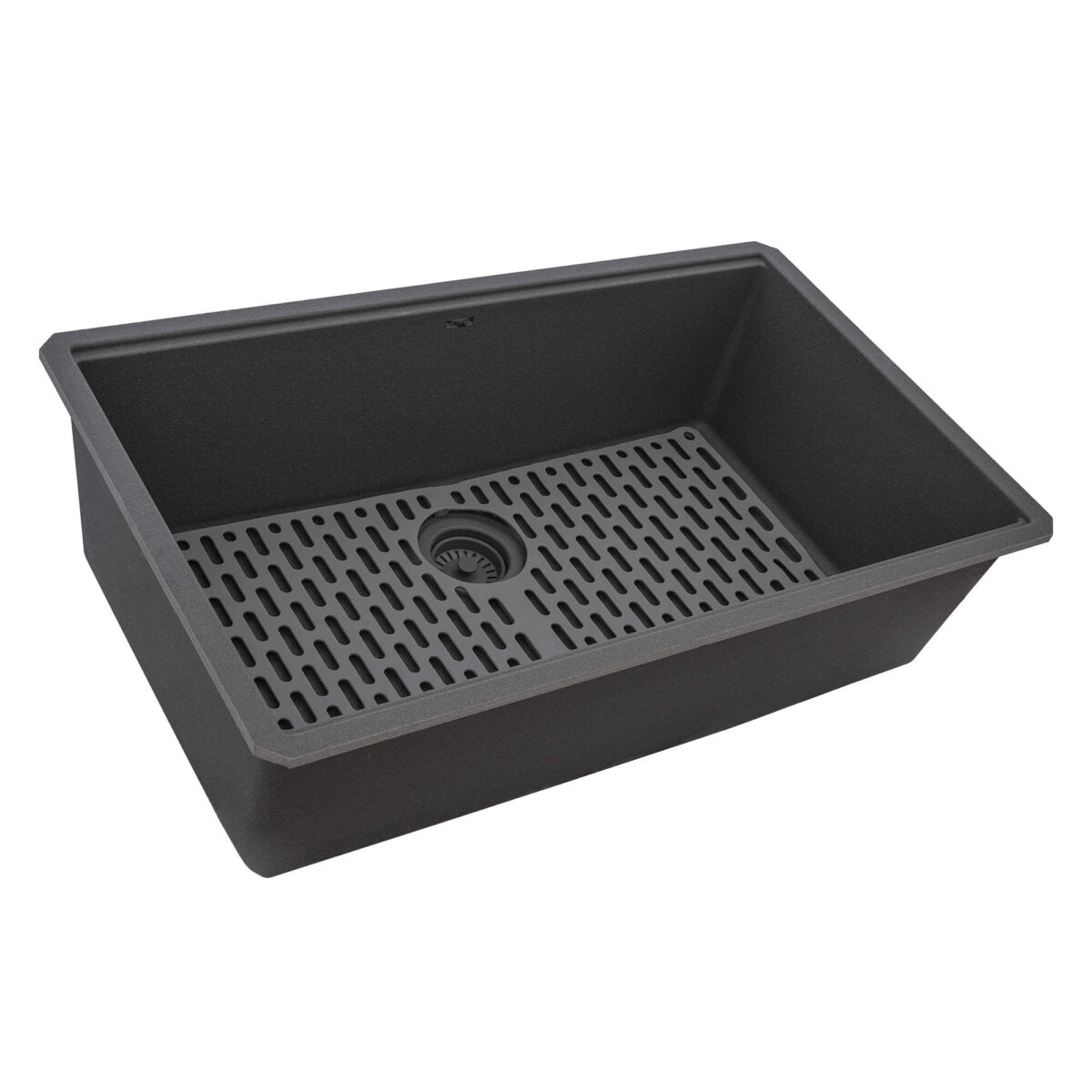 Ruvati 32" Undermount Workstation Granite Composite Kitchen Sink Urban Gray