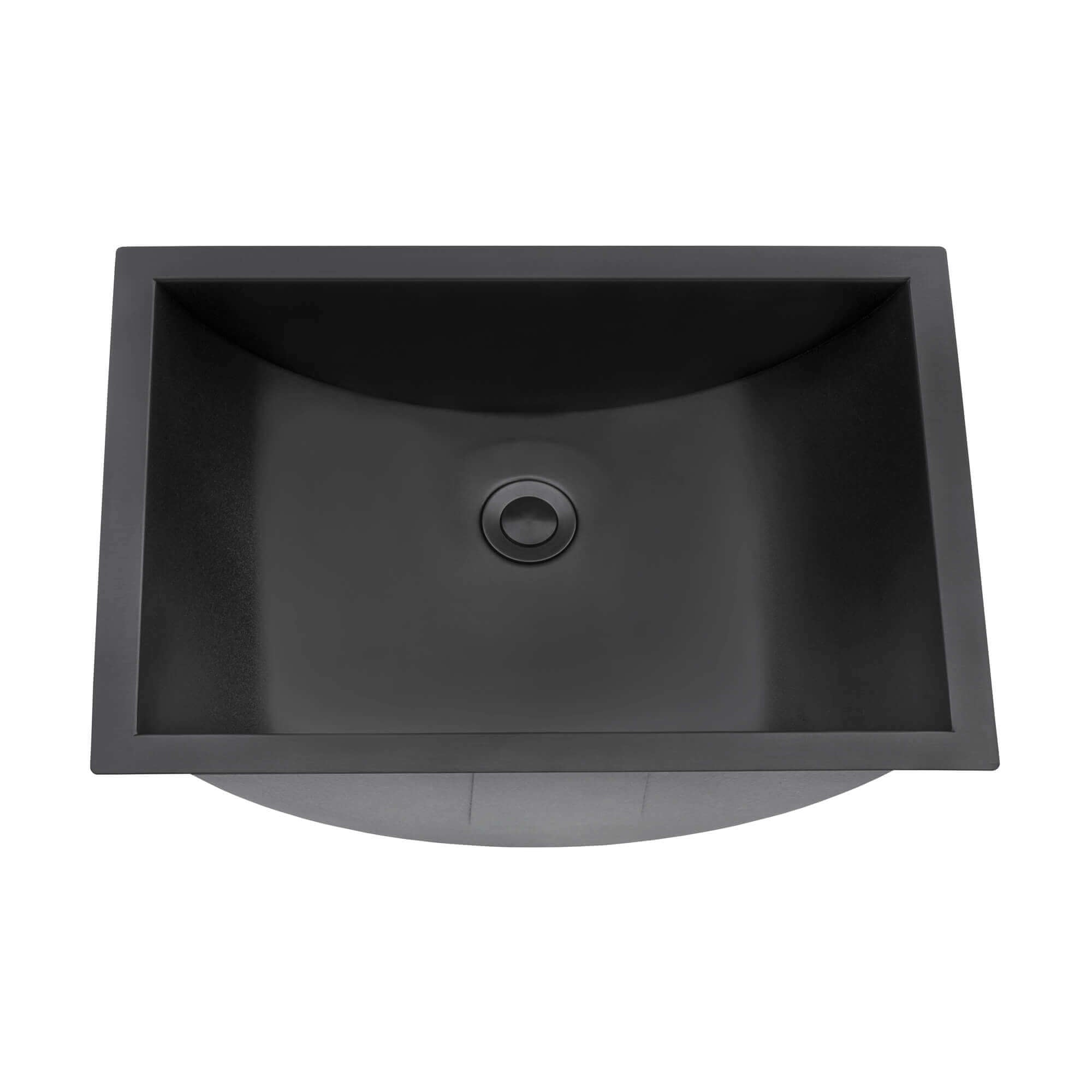 Ruvati 16 x 13" Gunmetal Undermount Bathroom Sink Stainless Steel