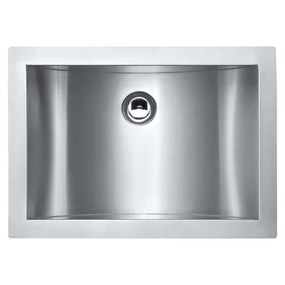 Ruvati 16 x 13" Brushed Stainless Steel Undermount Rectangular Bathroom Sink