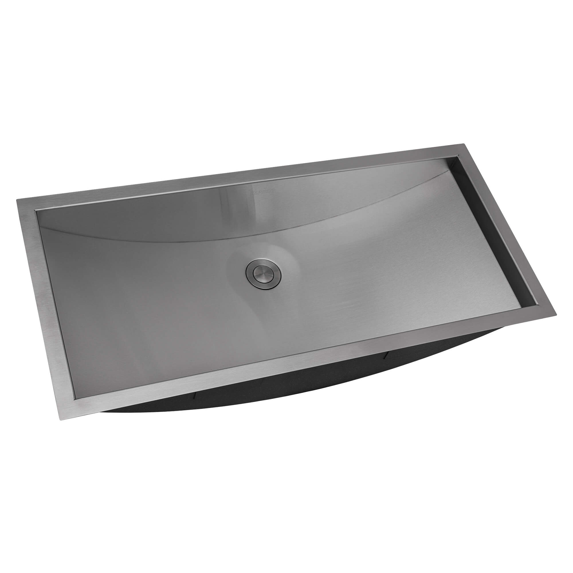 Ruvati 30 x 14" Brushed Stainless Steel Undermount Rectangular Bathroom Sink