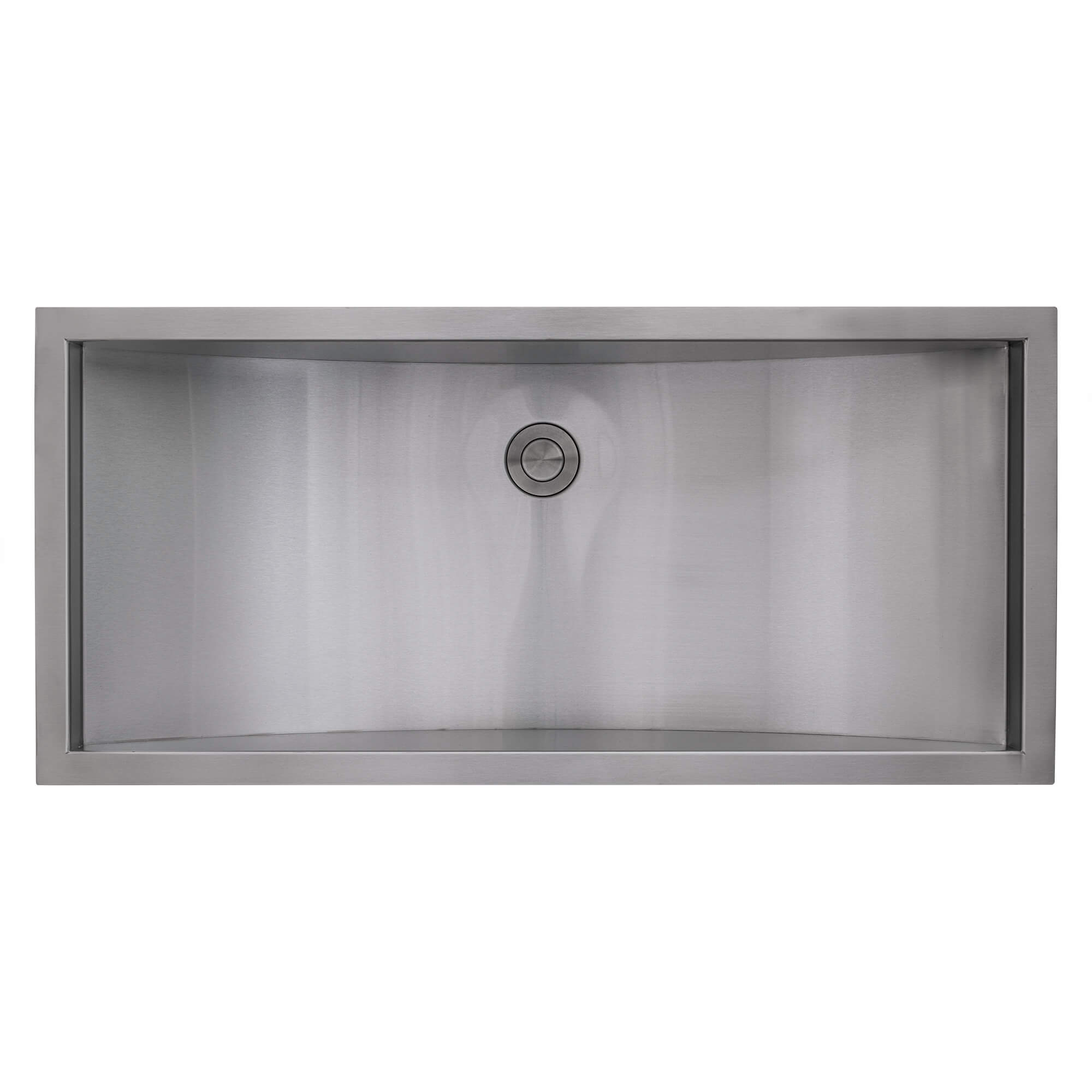 Ruvati 30 x 14" Brushed Stainless Steel Undermount Rectangular Bathroom Sink