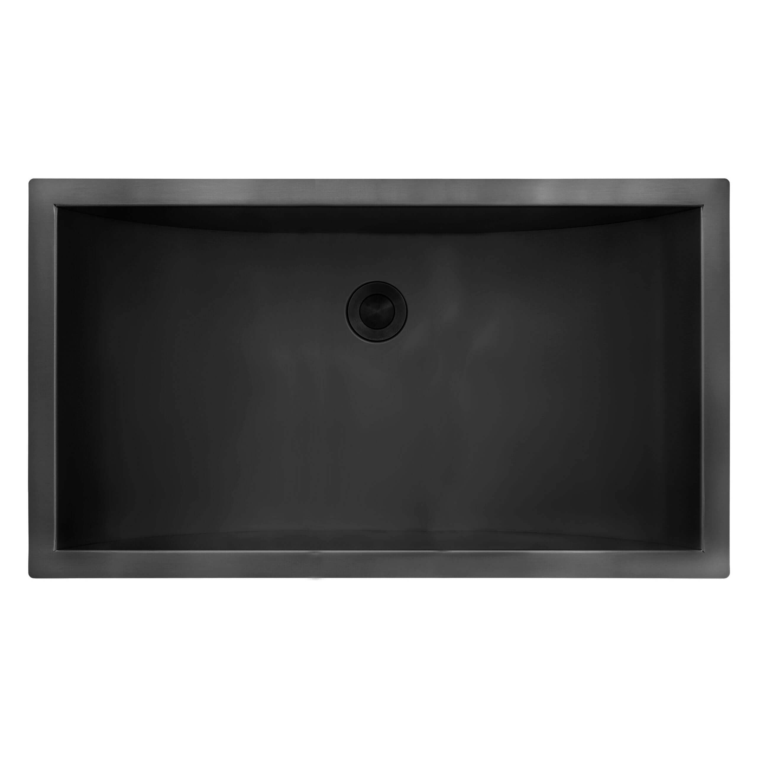 Ruvati 34 x 14" Gunmetal Stainless Steel Undermount Rectangular Bathroom Sink