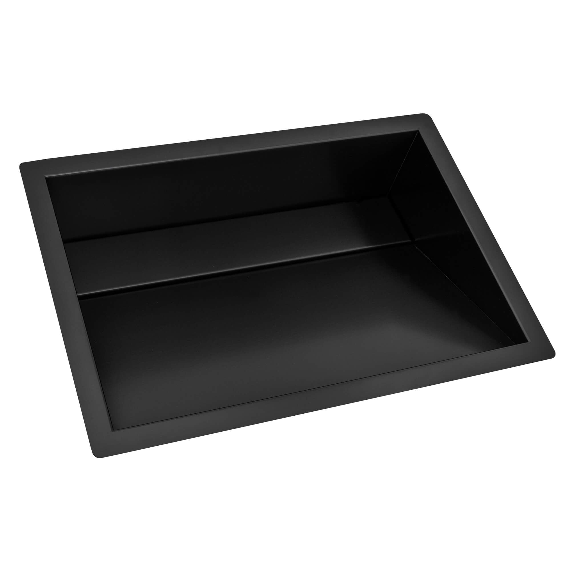 Ruvati 20 x 14" Gunmetal Stainless Steel Undermount Ramp Bathroom Sink