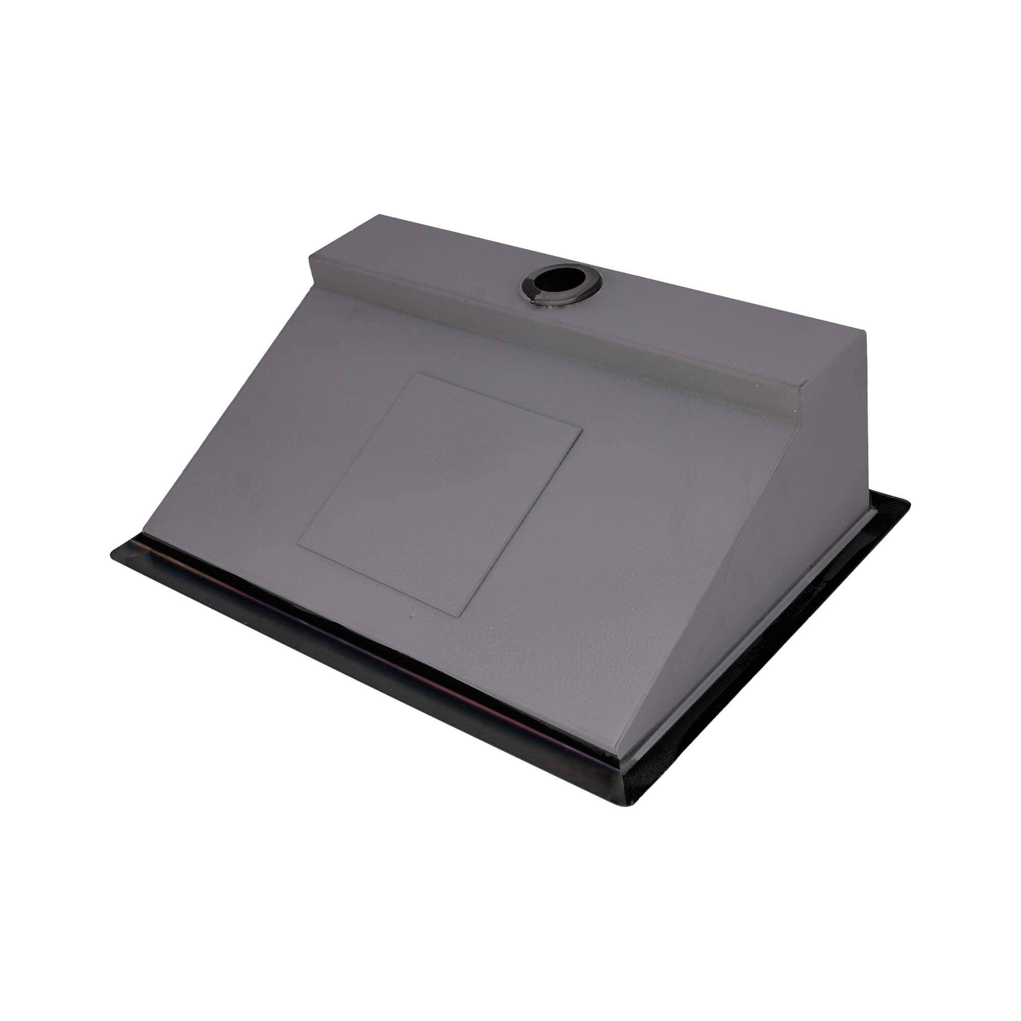 Ruvati 20 x 14" Gunmetal Stainless Steel Undermount Ramp Bathroom Sink