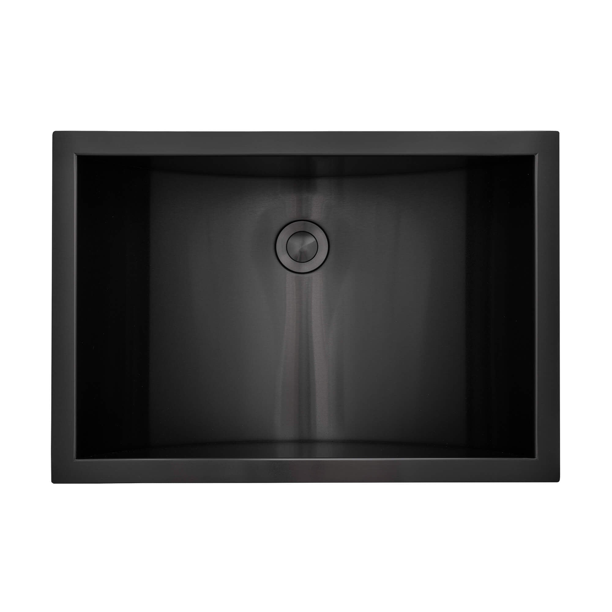 Ruvati 20 x 14" Semi-Recessed Topmount Gunmetal Stainless Steel Rectangular Bathroom Sink