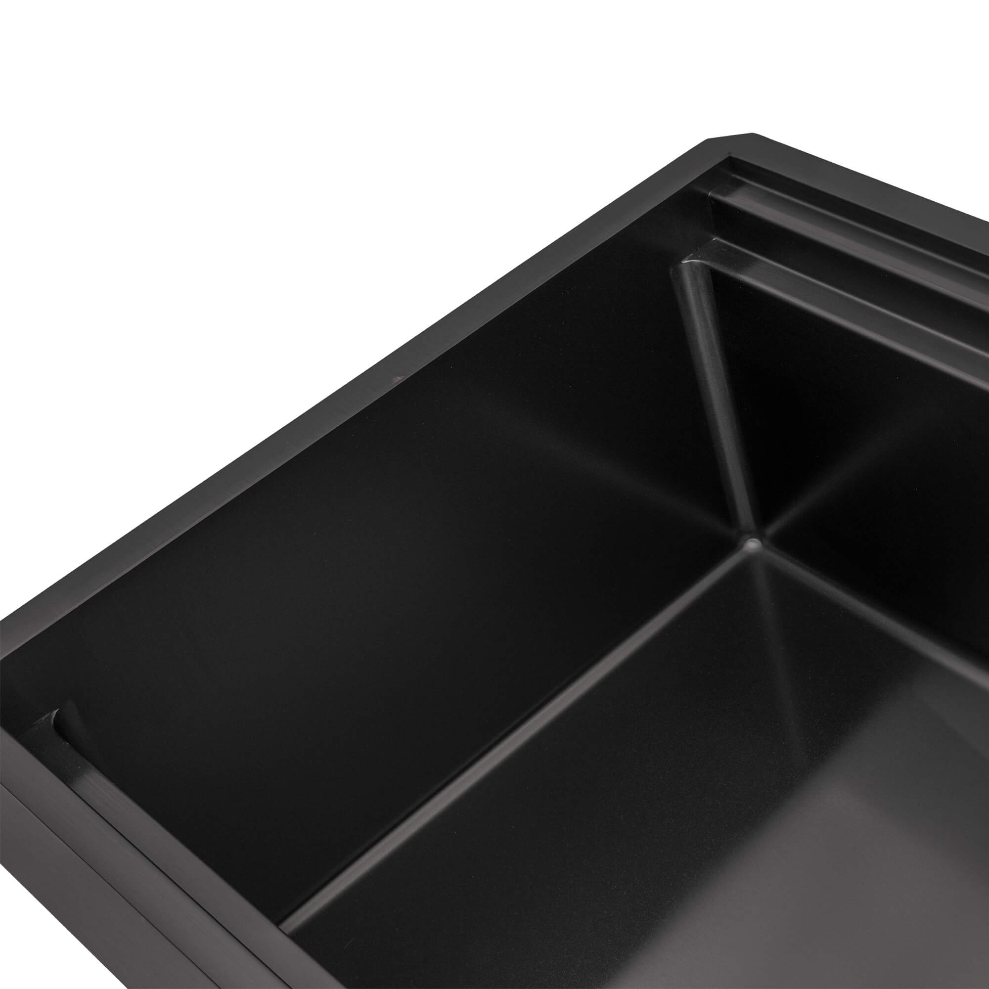 Ruvati 45" Gunmetal Stainless Steel Workstation Two-Tiered Ledge Undermount Kitchen Sink