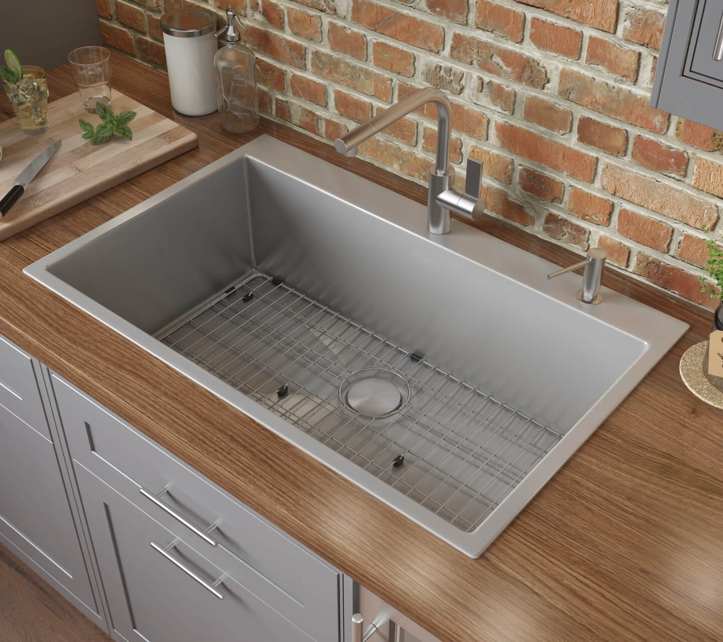 Ruvati 27" x 20" Topmount 16 Gauge Stainless Kitchen Sink