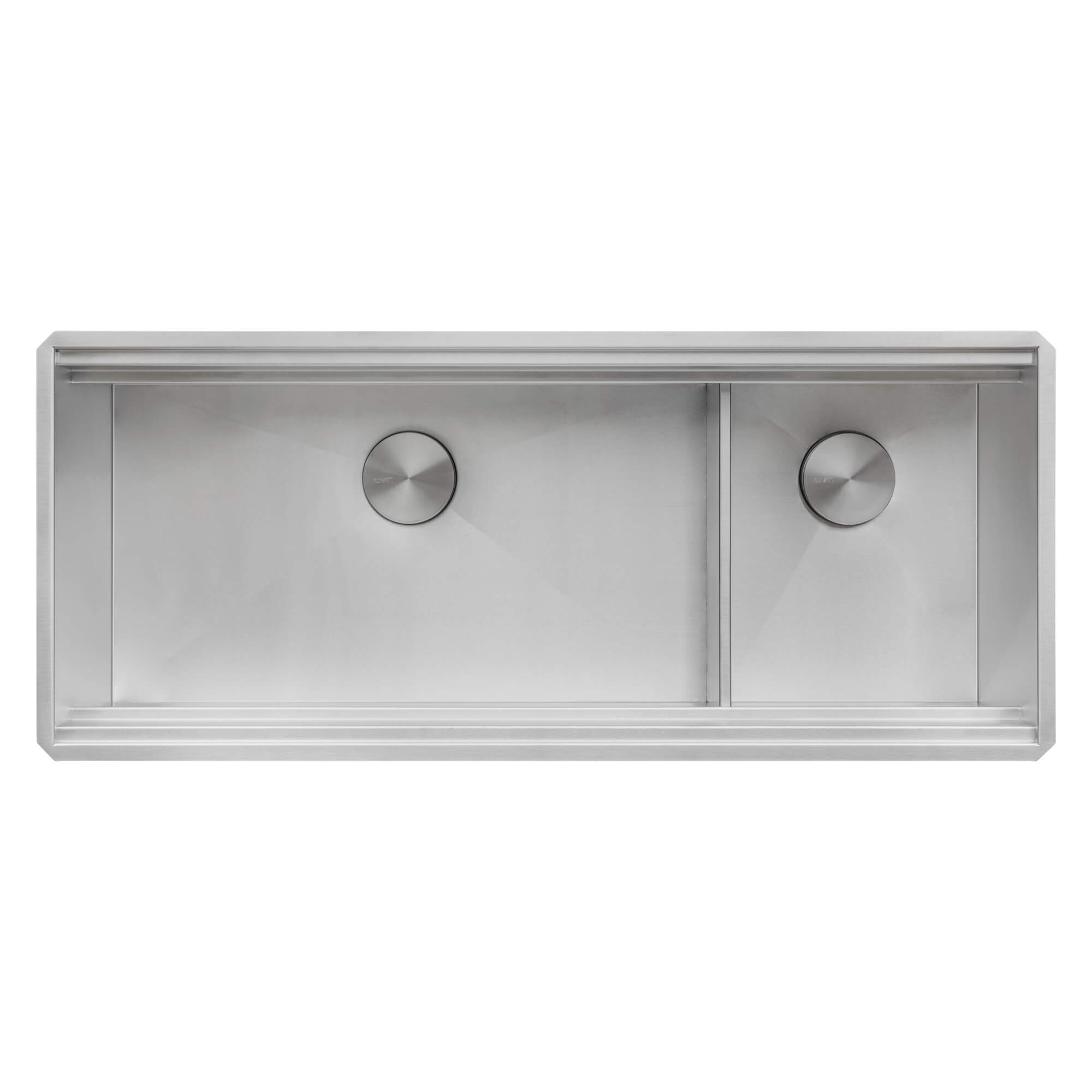 Ruvati 45" Double Bowl Undermount Workstation Two-Tiered Ledge Kitchen Sink