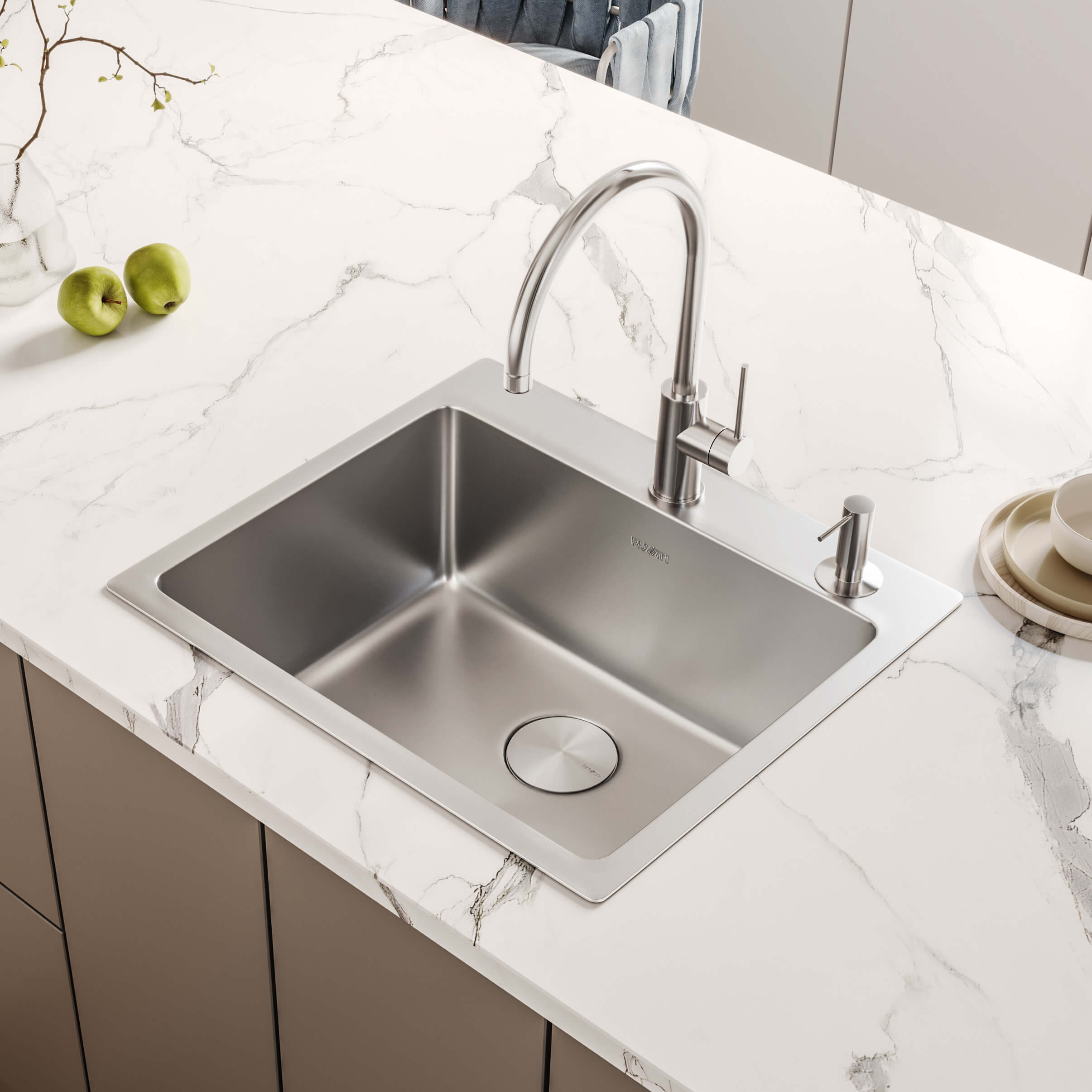 Ruvati 21" Topmount Stainless Bar Prep Kitchen Sink