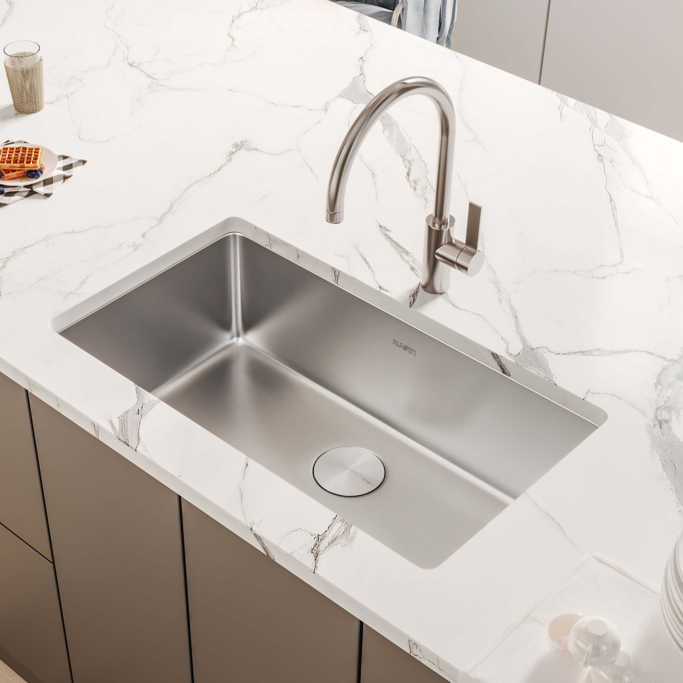 Ruvati 27" Undermount Stainless Steel Kitchen Sink