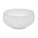 Ruvati 12" Circular Bathroom Vessel Sink in White