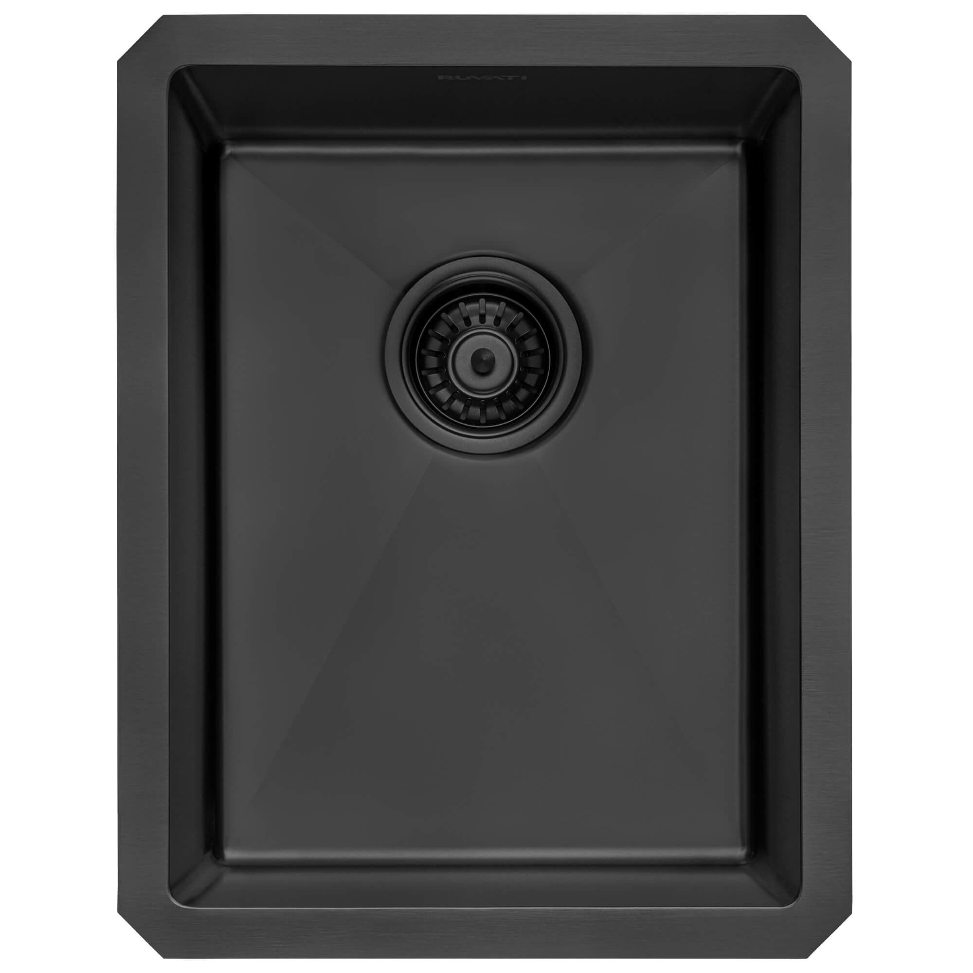 Ruvati 14" Undermount 16 Gauge Gunmetal Bar Prep Sink