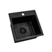 Ruvati 15" Gunmetal Stainless Topmount Bar Prep Sink
