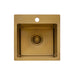 Ruvati 15" Matte Gold Stainless Steel Topmount Bar Prep Sink