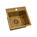 Ruvati 15" Matte Gold Stainless Steel Topmount Bar Prep Sink