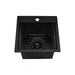 Ruvati 15" Topmount Gunmetal Stainless Steel Workstation Bar Sink