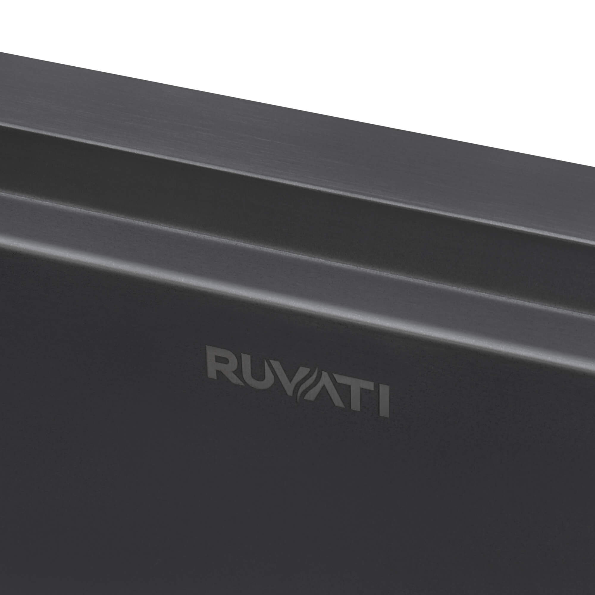 Ruvati 15" Topmount Gunmetal Stainless Steel Workstation Bar Sink