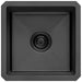 Ruvati 15" Undermount 16 Gauge Gunmetal Bar Prep Sink