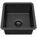 Ruvati 15" Undermount 16 Gauge Gunmetal Bar Prep Sink