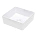 Ruvati 15" x 15" Square Bathroom Vessel Sink in White