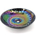 Ruvati 16" Glass Art Vessel Circle Decorative Pattern Bathroom Sink - Cosmic Black