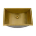 Ruvati 16 x 13" Brushed Golden Brass Undermount Rectangular Bathroom Sink