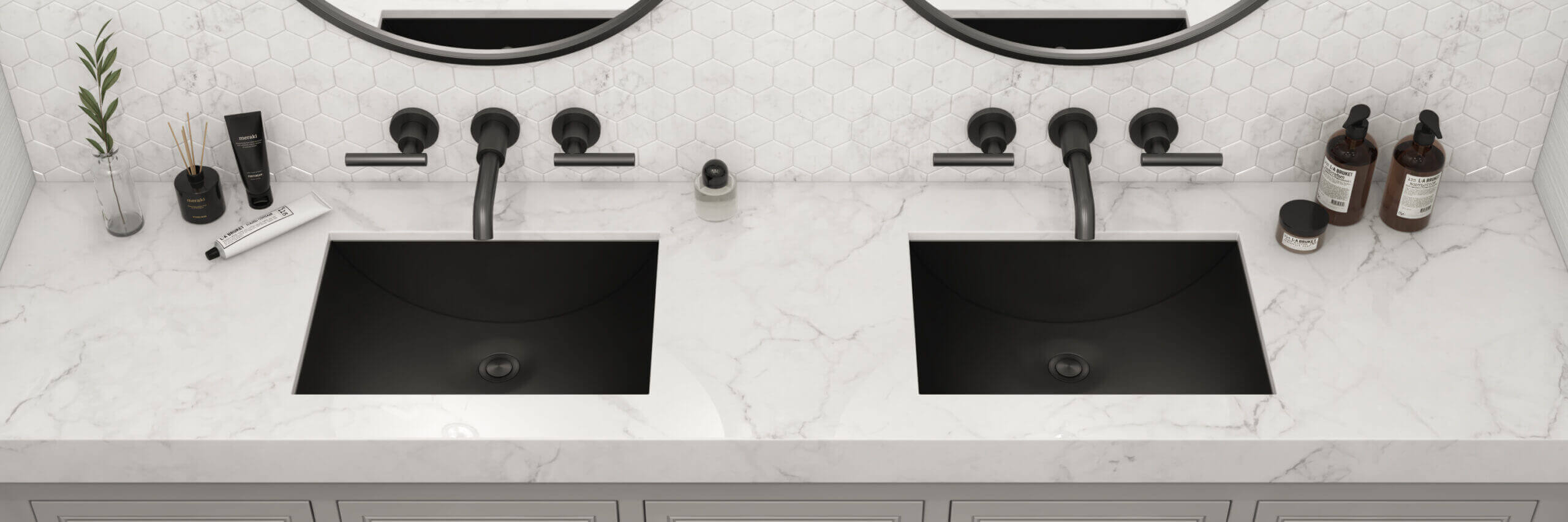 Ruvati 16 x 13" Gunmetal Undermount Bathroom Sink Stainless Steel