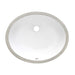 Ruvati 16" x 13" Oval Undermount Bathroom Sink in White