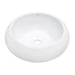 Ruvati 18" Round Bathroom Vessel Sink in White