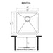 Ruvati 18" Undermount Prep Sink - 16 Gauge Stainless