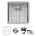 Ruvati 18" Undermount Prep Sink - 16 Gauge Stainless