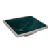 Ruvati 18" x 13" Undermount Bathroom Sink Emerald Green Rectangular Porcelain Ceramic with Overflow - RVB0720EG