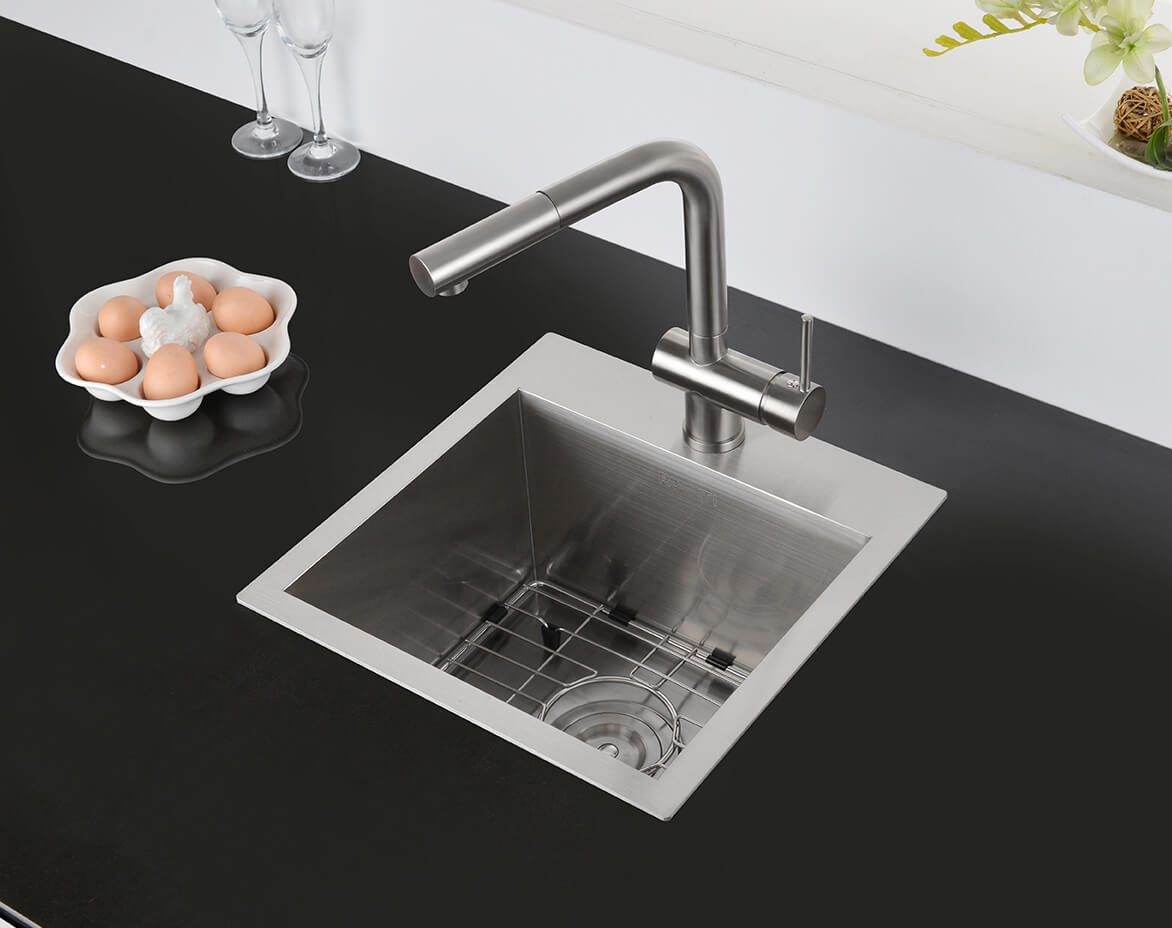 Ruvati 18" x 18" Topmount Stainless Single Bowl Prep Sink