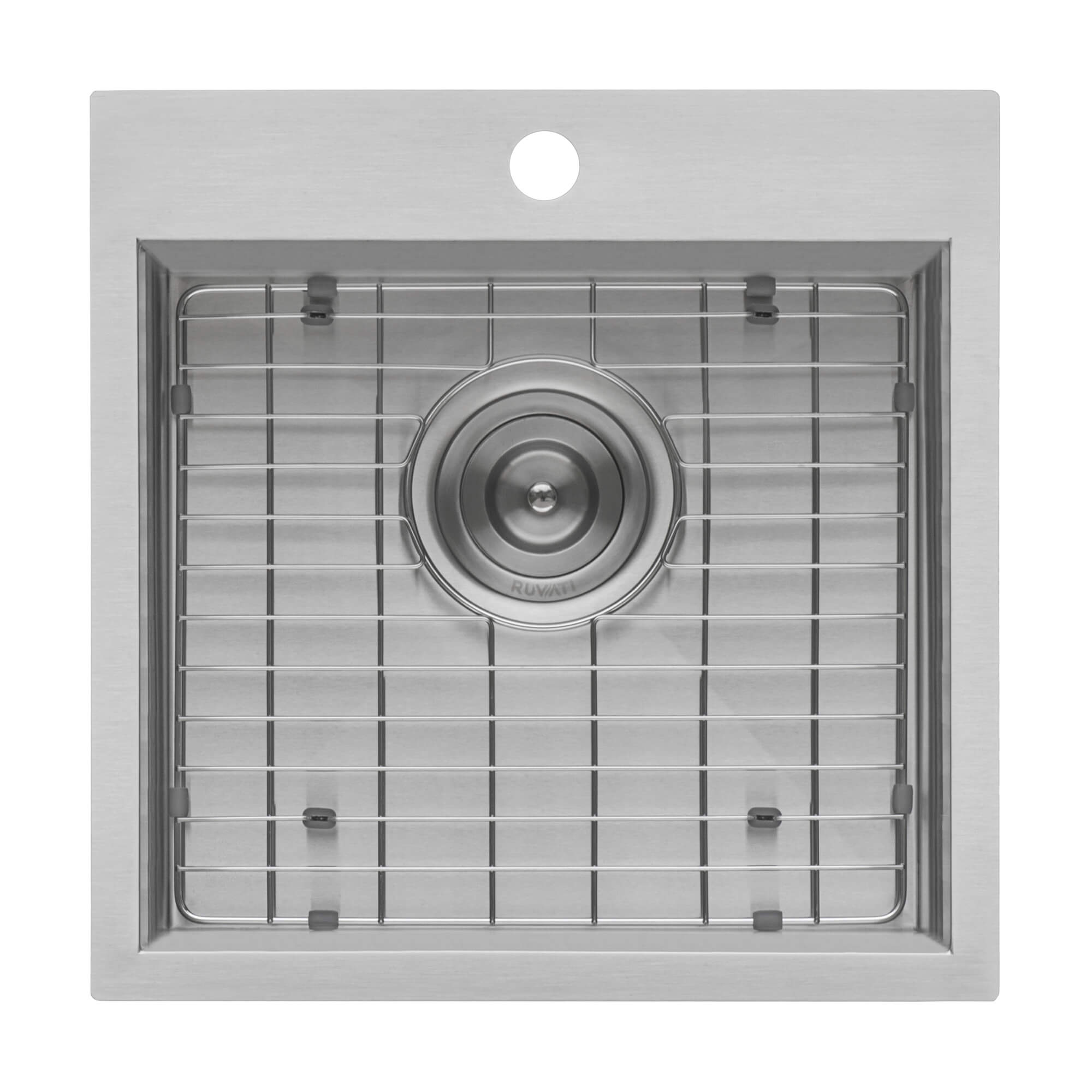 Ruvati 18" x 18" Topmount Stainless Single Bowl Prep Sink