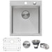 Ruvati 18" x 20" Topmount Prep Sink in 16 Gauge Stainless
